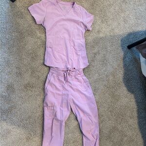 Pink scrubs size xs